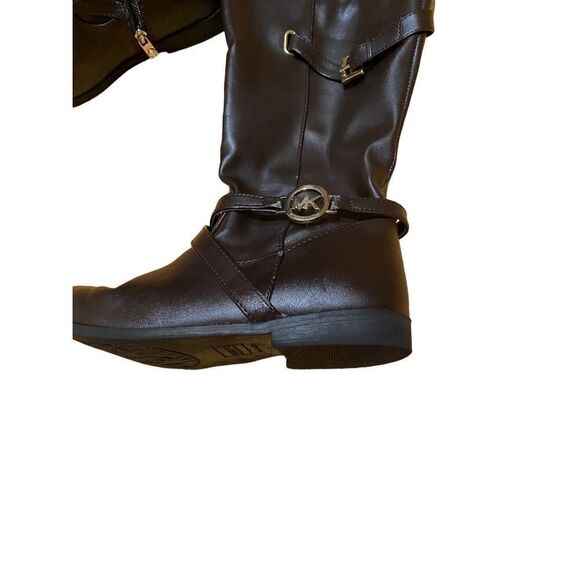 Michael Kors Emma Louise Brown Zip Up Boots Girls size 5 - Picture 4 of 6